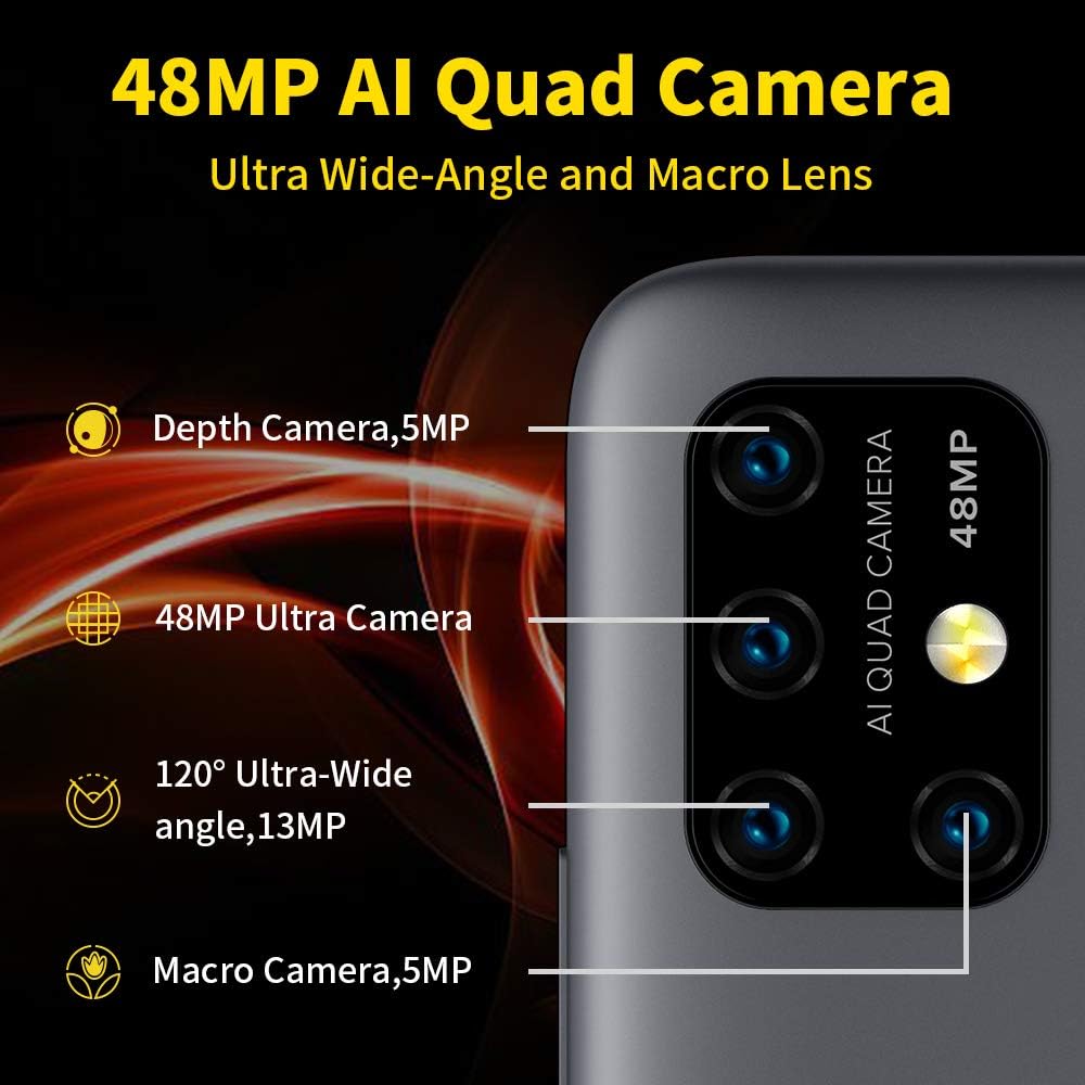 Amazon Com Umidigi Power 3 6150mah Monster Battery Unlock Cell Phone 48mp Ultra Wide Macro Quad Camera 6 53 Fhd Android 10 Mobile 4g 64gb Phone 2 1 Card Slots 18w Fast Charging Support Reverse Grey