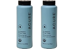 Acure Dry Shampoo - Mini Powder Dry Shampoo for Women with Blonde & Dark Hair, Care to Refresh Treated Color Tinted Hair with