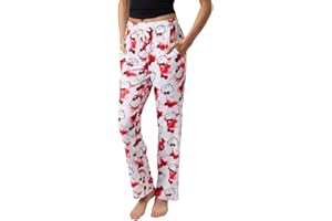 Hello Kitty Bow Womans Sleep Lounge Pants Pajamas