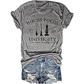 Halloween Pumpkin Shirts Women Fall T-Shirts Cute Autumn Graphic Tees Thanksgiving Tops
