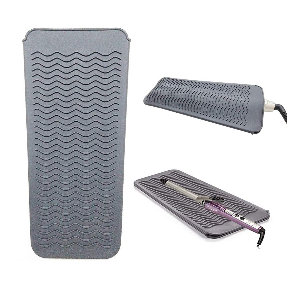 Heat Protection Mat, Heatproof Heatmat Curling Iron Travel Mat, Food Grade Silicone NonSlip