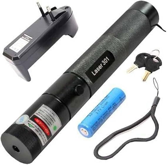 WOLEY Rechargeable Long Range Green Laser Light Pointer Pen Laser