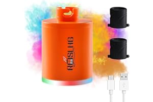 ROSLHG Hookah Pump - Mini Portable Charcoal Starter, Coal Burner Assistant, Hookah Preheating Kit, Smoke Bar Accessories/With Rechargeable Battery (Orange)