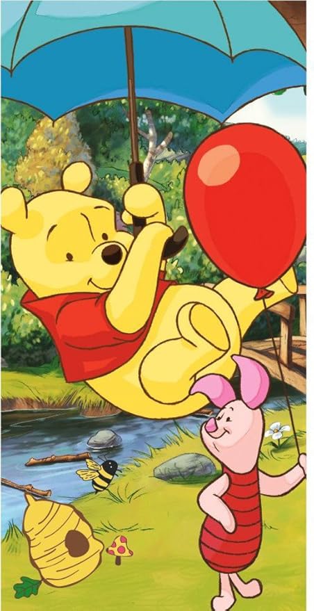 Disney Winnie Pooh Toalla De Playa 70 X 140 Cm Multicolor Amazon Es Hogar