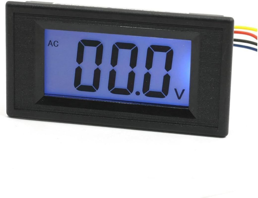 Digital Voltmeter TOOGOO(R) Panel Mount LCD Display Voltage Measuring