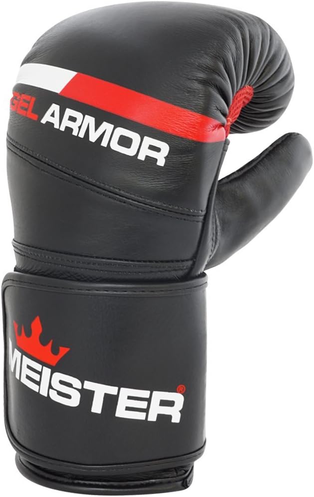 Meister Gel Armor Full-Grain Cowhide Leather Bag Mitts w/Wrist Support (12oz - 16oz) : Sports & Outdoors