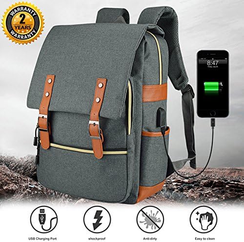 Laptop Backpack Student Bag,Comfortable Lightweight Rucksack,Bookbag Wide Space Can Accommodate 17-inch Notebook Backpack,With USB Charging Port ,Backpack For Women,Men,Student,School,College,Trave