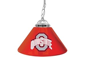 TRADEMARK GLOBAL NCAA Ohio State University Single Shade Gameroom Lamp, 14"
