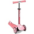 Flyer Glider Jr., Radio Flyer Lean to Steer Toddler Scooter, Pink, for Kids Ages 2-5 Years