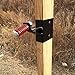 Highwild 2x4 Target Hanger | Target Stand Base | Adjustable Height Steel Post | AR500 Steel Gong Targets Conversion Adapter