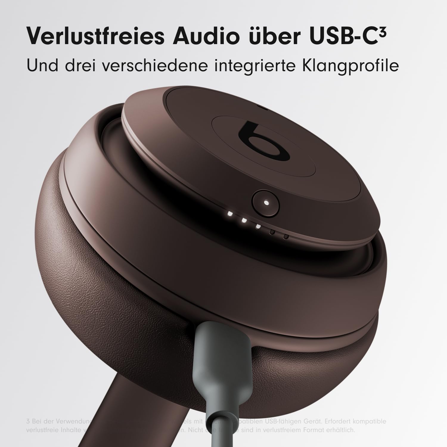 Beats Studio Pro – Komplett Kabellose Bluetooth Noise Cancelling Kopfhörer – Personalisiertes 3D Audio, USB-C verlustfreies Audio, Apple & Android Kompatibilität - Espresso 5