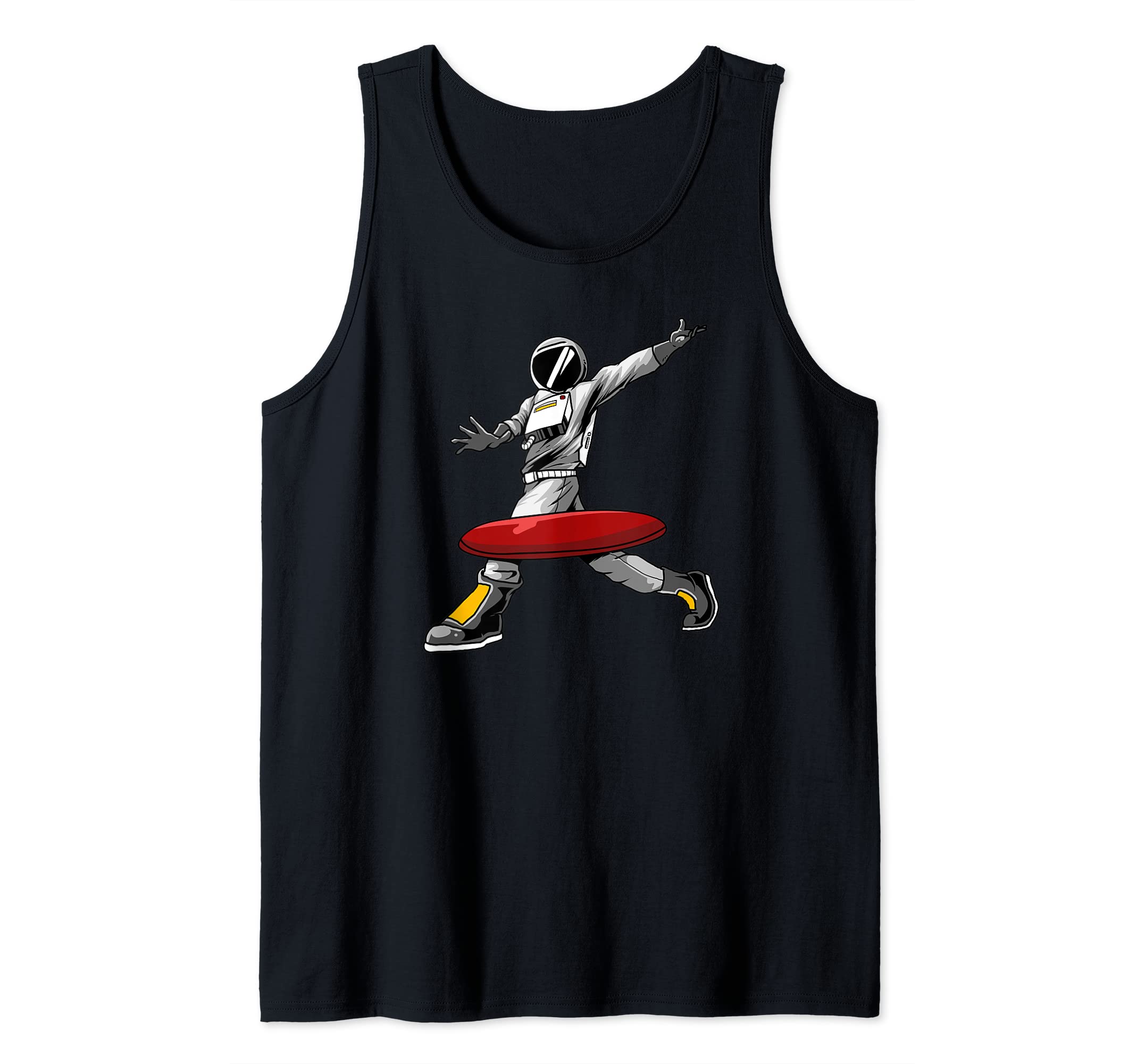 Frisbee Golf Space - Frolf Course Disc Golf Astronaut Tank Top