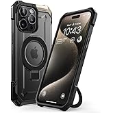 SUPCASE for iPhone 15 Pro Max Case with Stand (Unicorn Beetle Grip), [Compatible with MagSafe] [Military-Grade Drop Protection] Heavy Duty Rugged Magnetic Phone Case for iPhone 15 Pro Max, Black