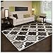 Superior Indoor Large Area Rug, Jute Backed, Perfect for Living/Dining Room, Bedroom, Office, Kitchen, Entryway, Modern Geometric Trellis Floor Decor, Viking Collection, 5' x 8', Chocolate