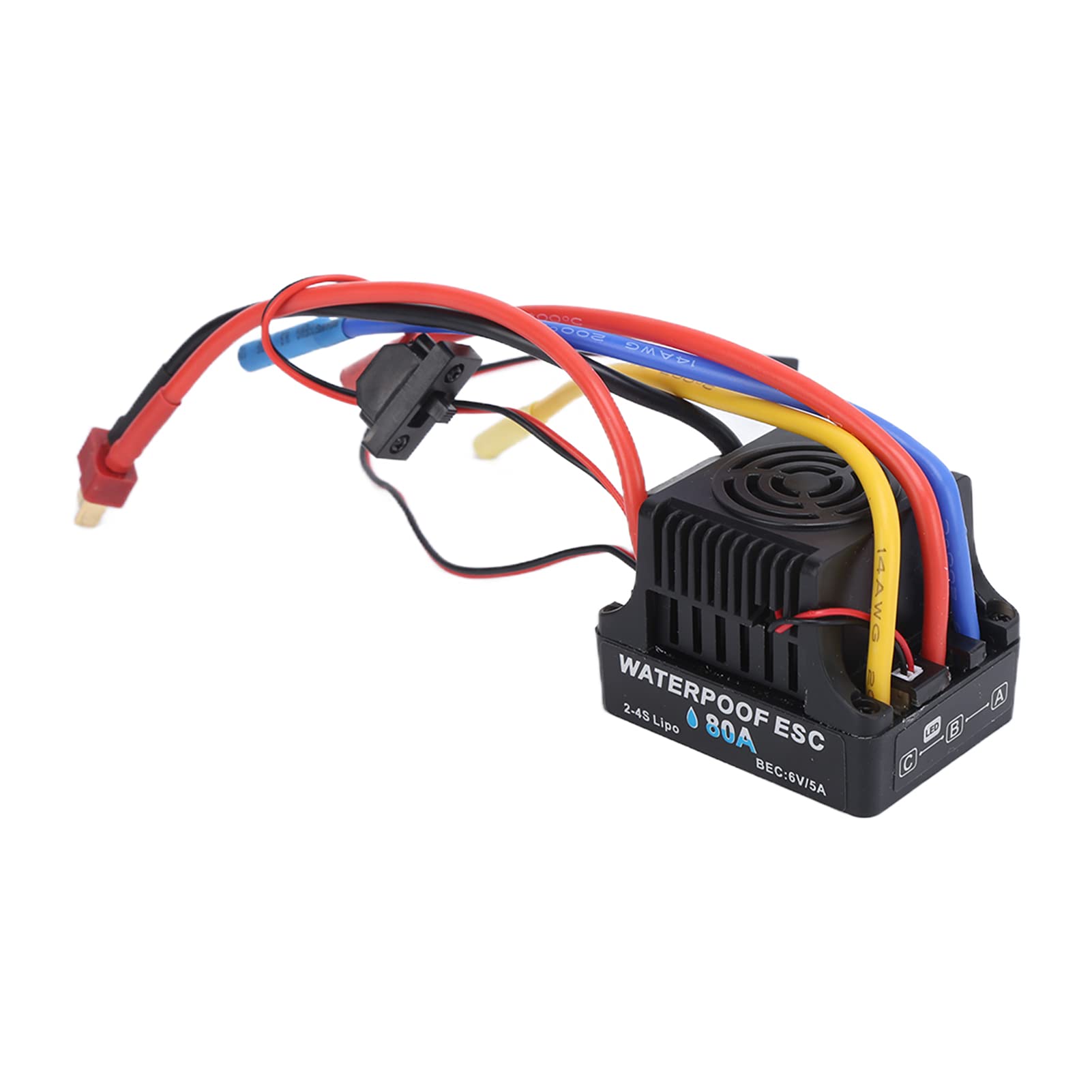 FEYV RC Brushless ESC, 80A, Waterproof, for 1/8 RC Car