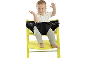 Baby Harness Seat for High Chair, Portable Feeding with Strap Toddler Safety Seat Belt Foldable Baby Booster Harness Belt for