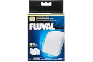 Fluval Quick-Clear Water Polishing Pads, Mechanical Filter Media for Aquariums, 6-Pack, A244A1,All Breed Sizes
