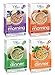 Plum Organics Hello Meals Bundle: Blueberry, Banana, & Quinoa Oatmeal and Apple, Cinnamon, & Quinoa Oatmeal, Broccoli & Cheese Baby Pasta, & Pumpkin, Spinach, Quinoa Baby Grains(1 box of each)