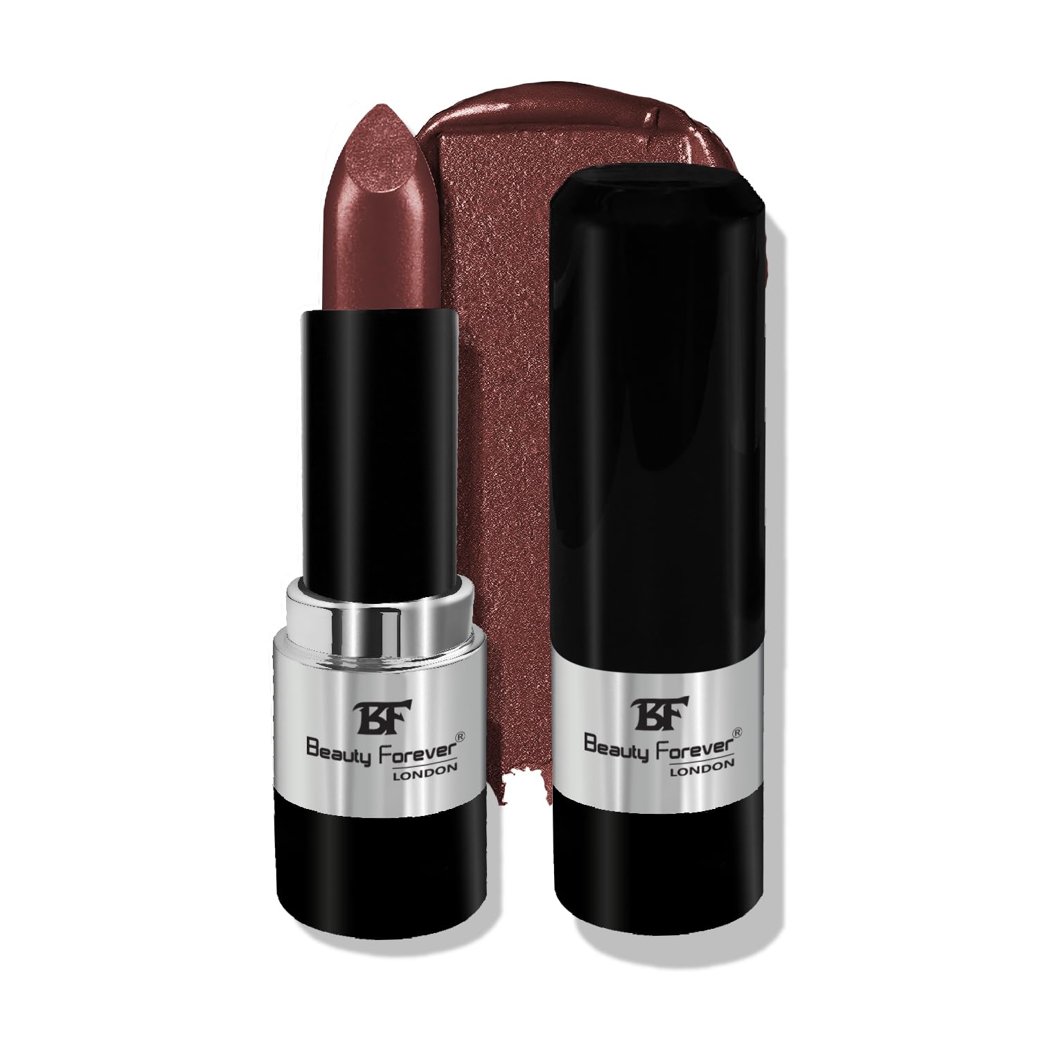 Beauty Forever Colour Fabulous Metallic Shine Lipstick, Glittery & Satin Touch, Available in 14 Shades, 3gms (205 Burgundy Shimmer)