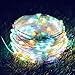 Binval Solar String Lights, 72ft 200Led, Copper Wire Led String Lights Ambiance Lighting for Patio, Lawn, Garden, Landscape, Home, Wedding, Christmas Party, Xmas Tree, Waterproof (Multi Color,2-Pack)