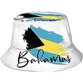 Bahamas Flag Bucket Hats Fashion Sun Cap Packable Flag Fisherman Hat for Women Men Summer Travel Hat