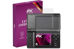 atFoliX Plastic Glass Protective Film compatible with Nintendo DS-Lite Glass Protector, 9H Hybrid-Glass FX Screen Protector (