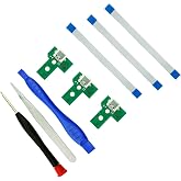 CTHTBZ 3PCS JDS-030 Assembly Replacement Charging Port for PS4 Controller,Connector Module Charger Socket Board for PlayStation PS4 Controller,With Screwdriver Flex Cable