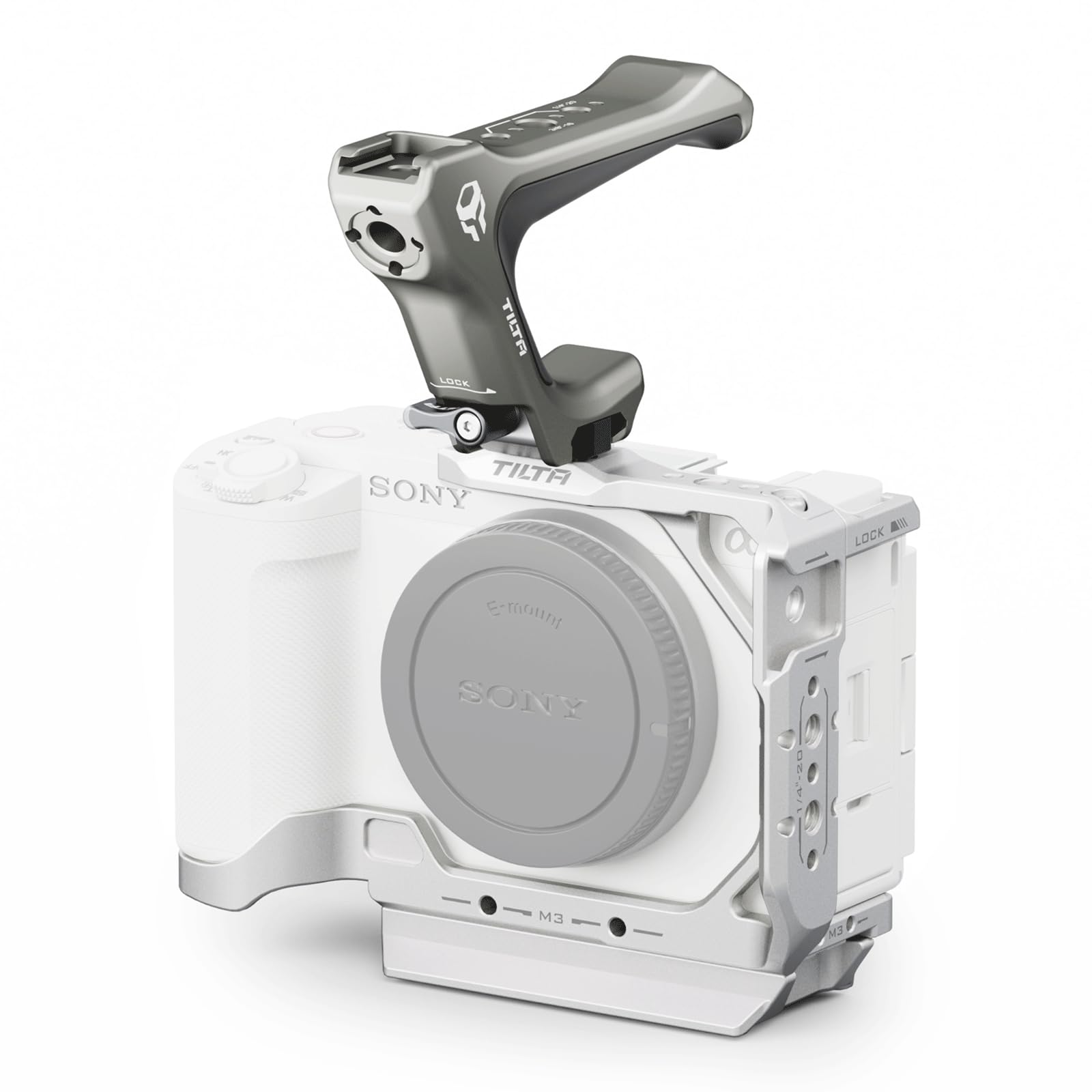 Tilta ZV-E1 Cage,Half Camera Cage Compatible with Sony ZV-E1 Lightweight Kit with NATO Rail and Compact NATO Top Handle High Compatibility and Lightweight - Silver TA-T35-A-S — image 1