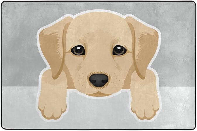 La Random Teppich Motiv Susser Hund Welpen Mops Labrador