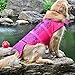 WOpet Dog Life Jacket Size Adjustable Dog Lifesaver Safety Vest (L, Pink)