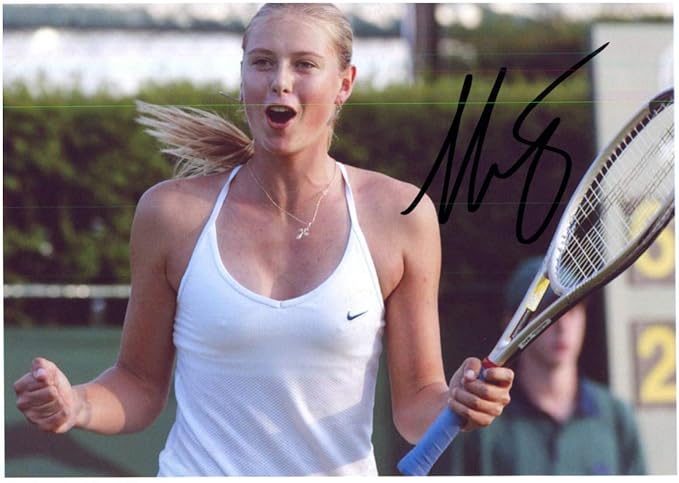 Amazon Co Jp F 2l判 マリア シャラポワ Maria Sharapova 直筆サイン写真 証明書coa 4 ホビー