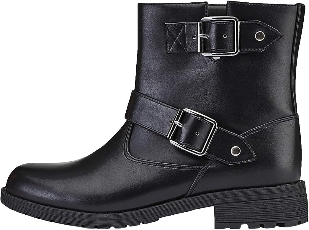 Marypaz, Botín Hebillas para Mujer Negro 36 EU : Amazon.es: Zapatos y  complementos
