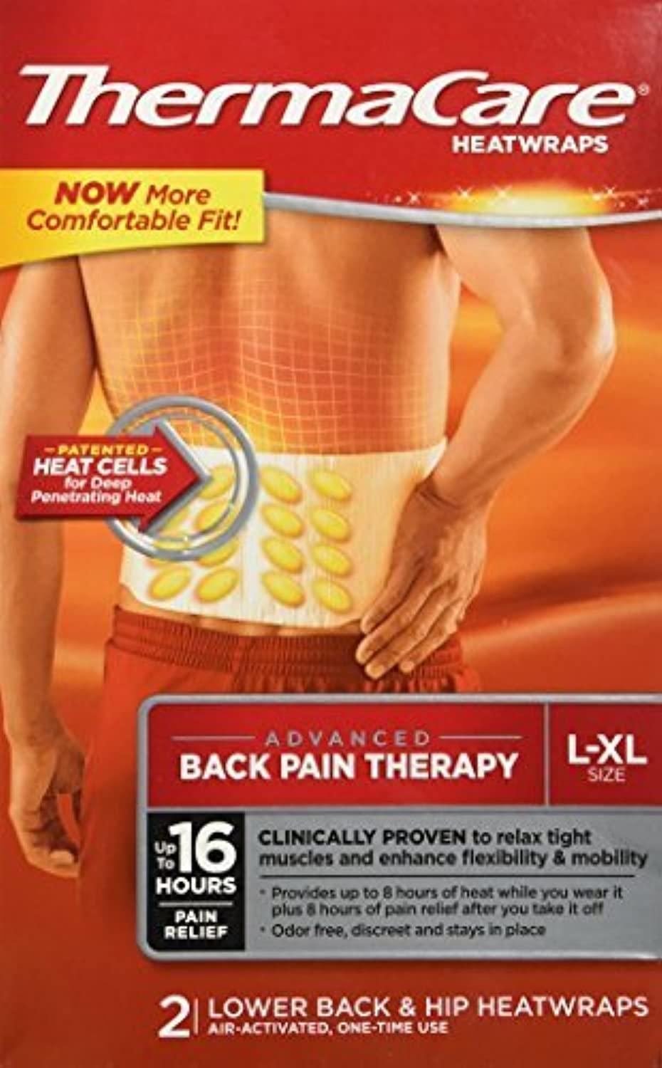 ThermaCare Advanced Back Pain Therapy Heatwraps