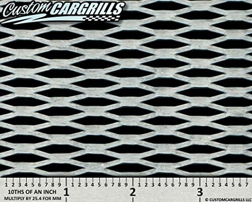 CCG 12"x48" Diamond Extreme Grill Mesh Sheet - Silver