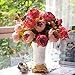 KINGSO Artificial Peony Silk Flowers Bouquet Home Wedding Decoration Christmas Fall Thanksgiving Harvest Autumn Party Craft Accessory Decorations