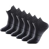 Pauboland Men's Anti Sweat Odor Control Quick Dry Cotton Athletic Low Cut Ankle Running Socks
