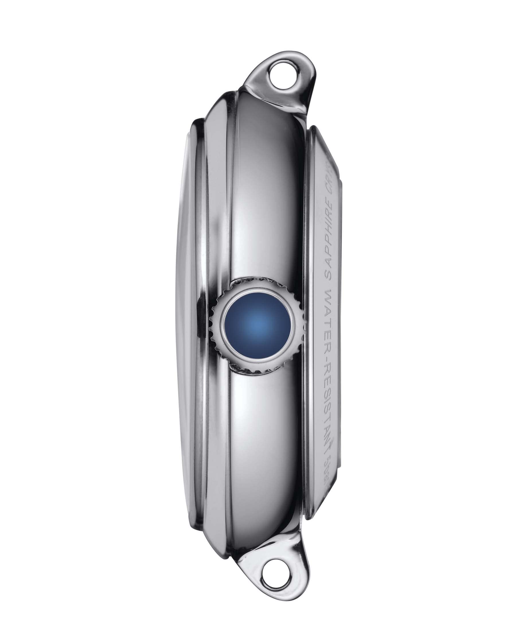 Tissot Womens Bellissima Automatic 316L Stainless Steel case Automatic Watch, Blue, Leather, 5 (T1262071601300)