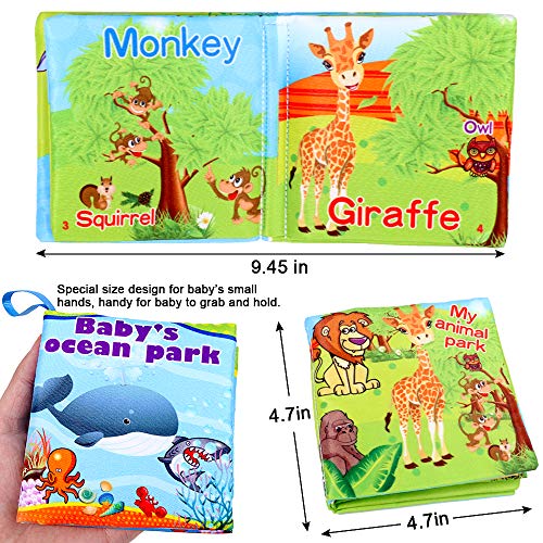 image for TNELTUEB My First Soft Book (Set of 8) Nontoxic Fabric Baby Cloth Soft