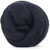 Revolution Fibers Merino Wool Roving | Premium Combed Wool Top | 22 Micron, Perfect for Felting Projects, Spinning, Wall Hangings and Tapestry (Charcoal)