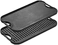 Lodge Pre-Seasoned Cast Iron Reversible Grill/Griddle With Handles, 20 Inch x 10.5 Inch - One tray