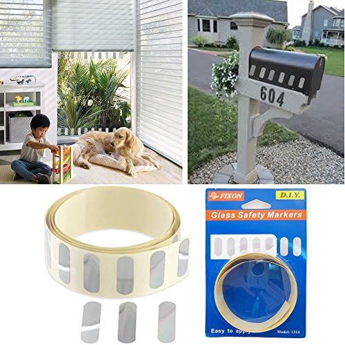 Glass Safety Markers Child Pet Sliding Door Stop Window Reflect Running Hazard !
