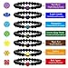YOGA GEMSTONE JEWELRY7Pcs 7Chakra Gemstone Stretch Bracelet with Jewelry Bag& Meaning Card Natural Stones Charm Diffuser Bracelet Yoga Reiki Prayer Beads Lucky Lava Bracelet Unisex Christmas Birthday