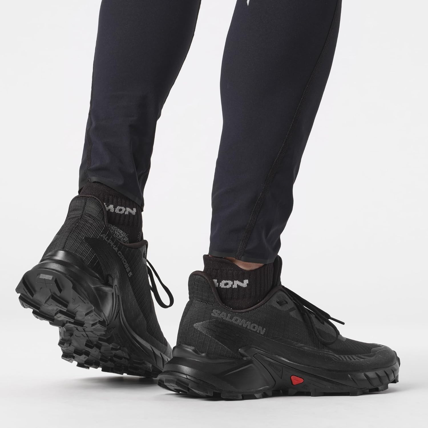 Salomon Alphacross 5 Herren Trail-Laufschuhe, Starker Grip, Anhaltender Komfort, Vielseitige Performance, Black, 44 2/3 9