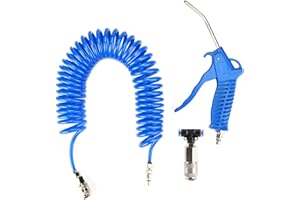 Air Duster Blow Gun Set High Performance Pneumatic Wind Blower Kit with 5M PU Hose and EU Connector for Precision Machinery C