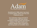 Adam Holston Electric Inset Stove Fire Black Remote 7-Day Timer LED Log Effect view 9