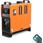 5KW Diesel Heater, All In One Portable Diesel Heater 12V, Diesel Air Heater with Remote Control, 1.32 Gal Fuel Tank, Visible 