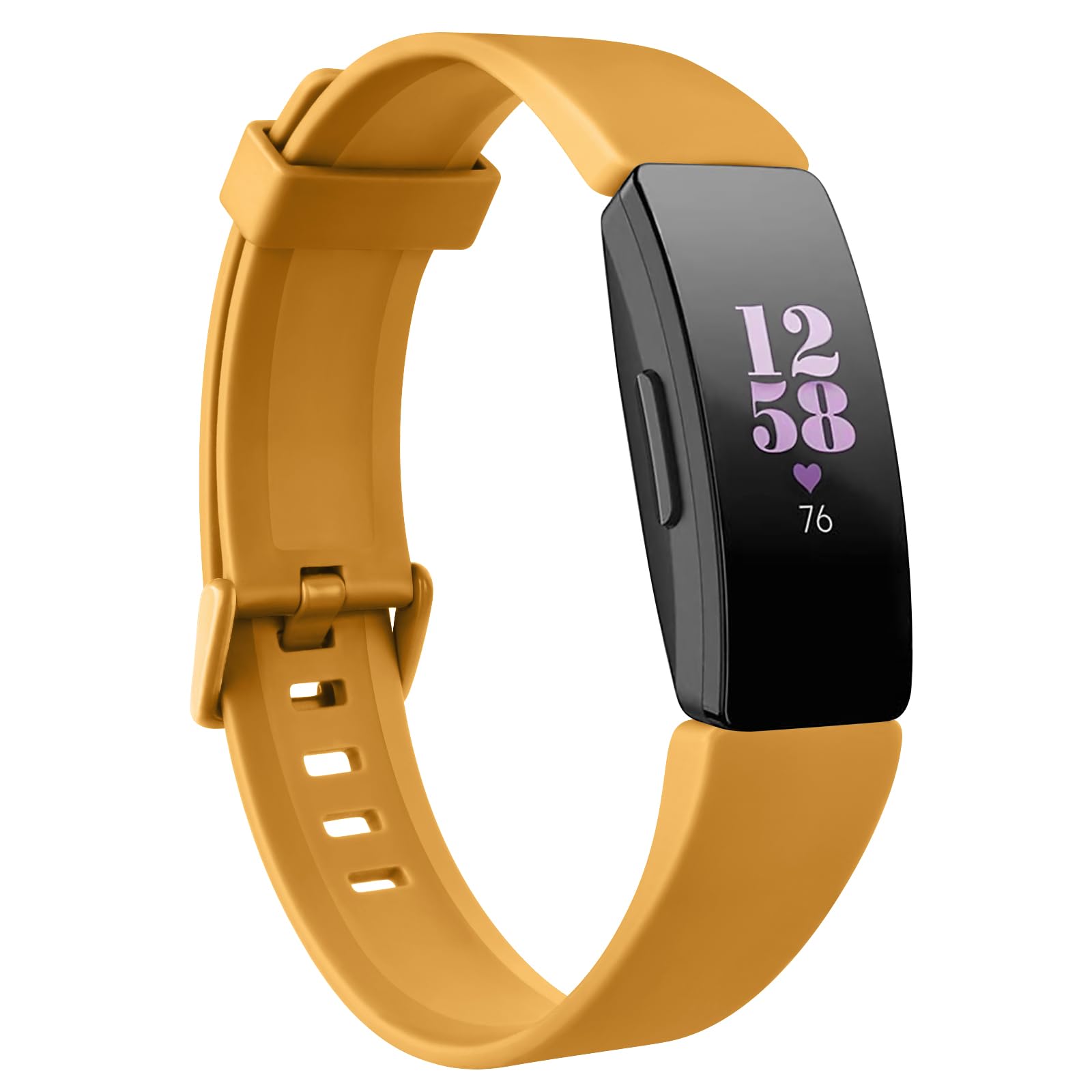 Fitbit Inspire HR/Ace 2 Compatible Silicone Sport Straps - Soft, Glow in the Dark (Morning Glow)