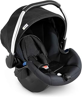 Hauck Babyschale Comfort Fix, ECE Gruppen 0 ab Geburt bis 13 kg nutzbar, leicht, Seitenaufprallschutz, mit Isofix Base kompatibel, schwarz (black)