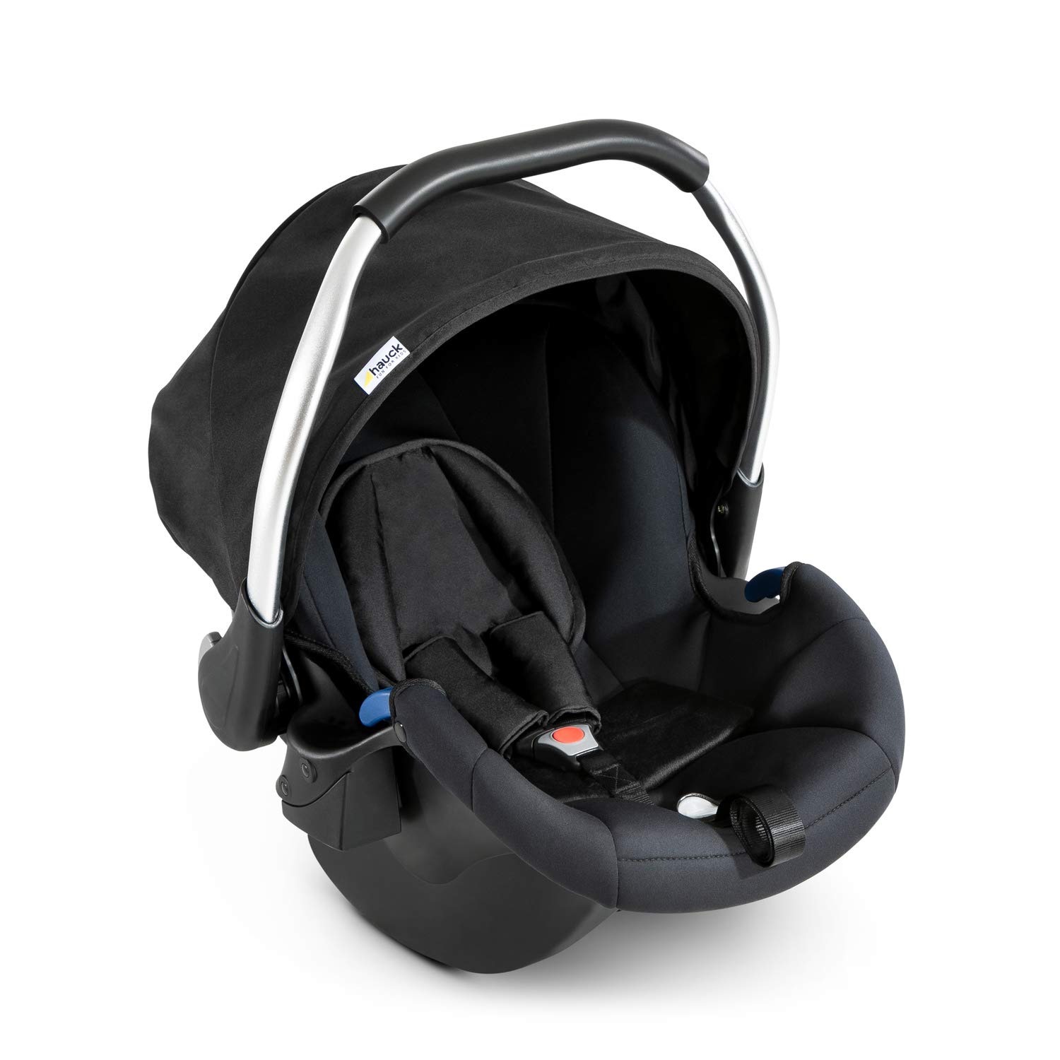 Hauck Babyschale Comfort Fix, ECE Gruppen 0 ab Geburt bis 13 kg nutzbar, leicht, Seitenaufprallschutz, mit Isofix Base kompatibel, schwarz (black)