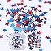 BORN PRETTY 1.2g Glitter Star Nail Sequins Flakies Blue Red White Nail Art Paillette